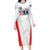 Custom USA Soccer Team Family Matching Long Sleeve Bodycon Dress and Hawaiian Shirt Red All Over