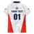 Custom USA Soccer Team Family Matching Short Sleeve Bodycon Dress and Hawaiian Shirt Red All Over