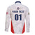 Custom USA Soccer Team Family Matching Short Sleeve Bodycon Dress and Hawaiian Shirt Red All Over