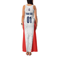 Custom USA Soccer Team Family Matching Tank Maxi Dress and Hawaiian Shirt Red All Over