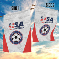 USA Soccer Team Garden Flag Red All Over