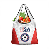 USA Soccer Team Grocery Bag Red All Over