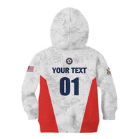 Custom USA Soccer Team Kid Hoodie Red All Over