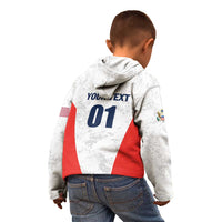 Custom USA Soccer Team Kid Hoodie Red All Over