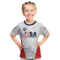 Custom USA Soccer Team Kid T Shirt Red All Over