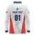 Custom USA Soccer Team Long Sleeve Polo Shirt Red All Over