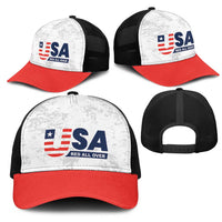 USA Soccer Team Mesh Trucker Cap Red All Over - Wonder Print Shop