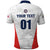 Custom USA Soccer Team Polo Shirt Red All Over