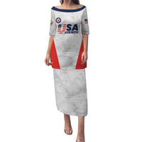 Custom USA Soccer Team Puletasi Red All Over