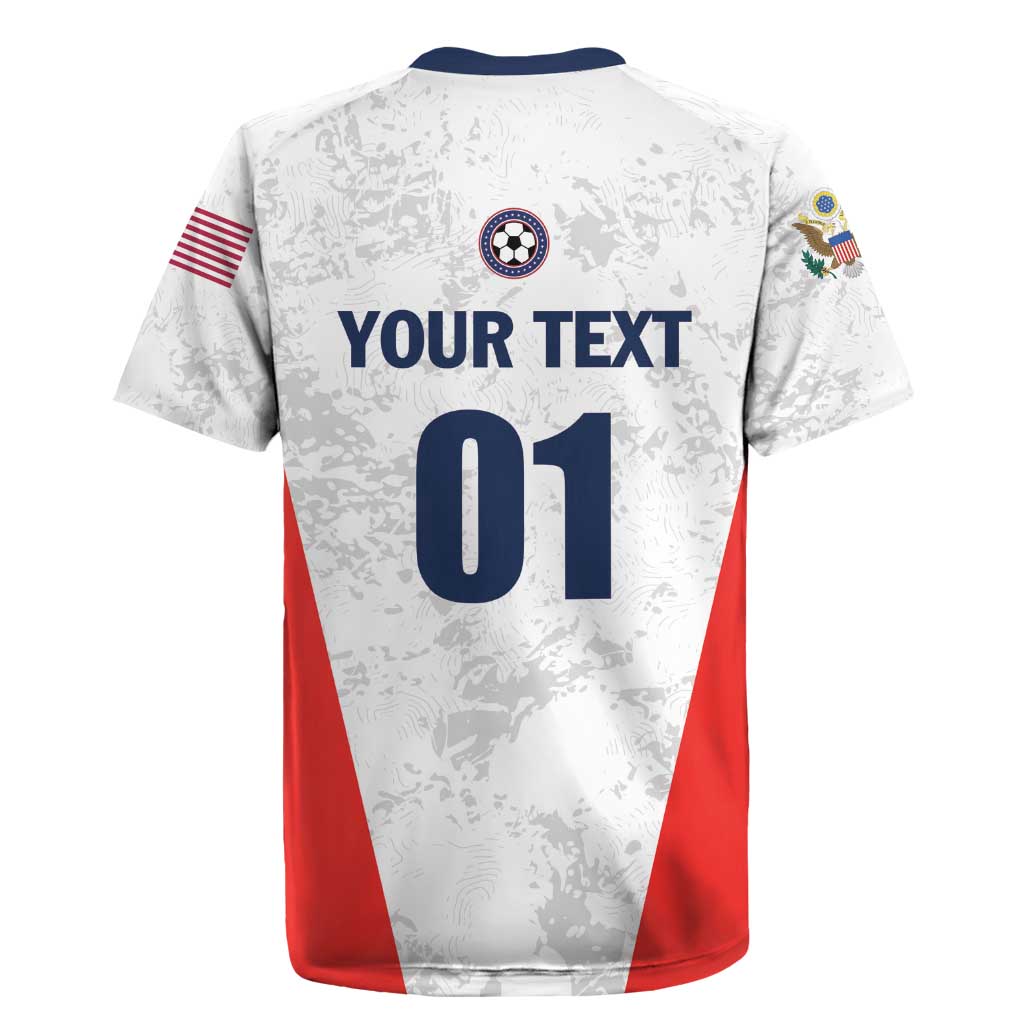 Custom USA Soccer Team Rugby Jersey Red All Over