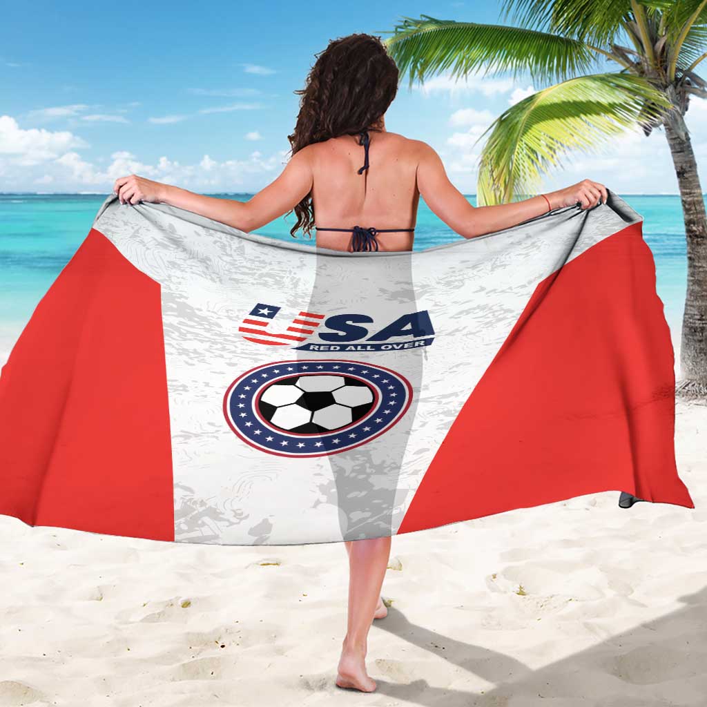 USA Soccer Team Sarong Red All Over