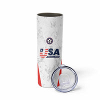 Custom USA Soccer Team Skinny Tumbler Red All Over
