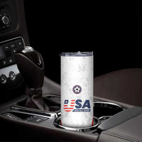 Custom USA Soccer Team Skinny Tumbler Red All Over