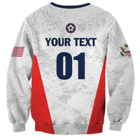 Custom USA Soccer Team Sweatshirt Red All Over