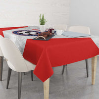 USA Soccer Team Tablecloth Red All Over