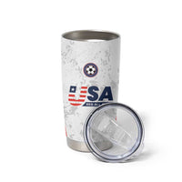 Custom USA Soccer Team Tumbler Cup Red All Over