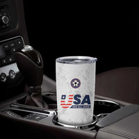 Custom USA Soccer Team Tumbler Cup Red All Over