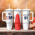 Custom USA Soccer Team Tumbler With Handle Red All Over