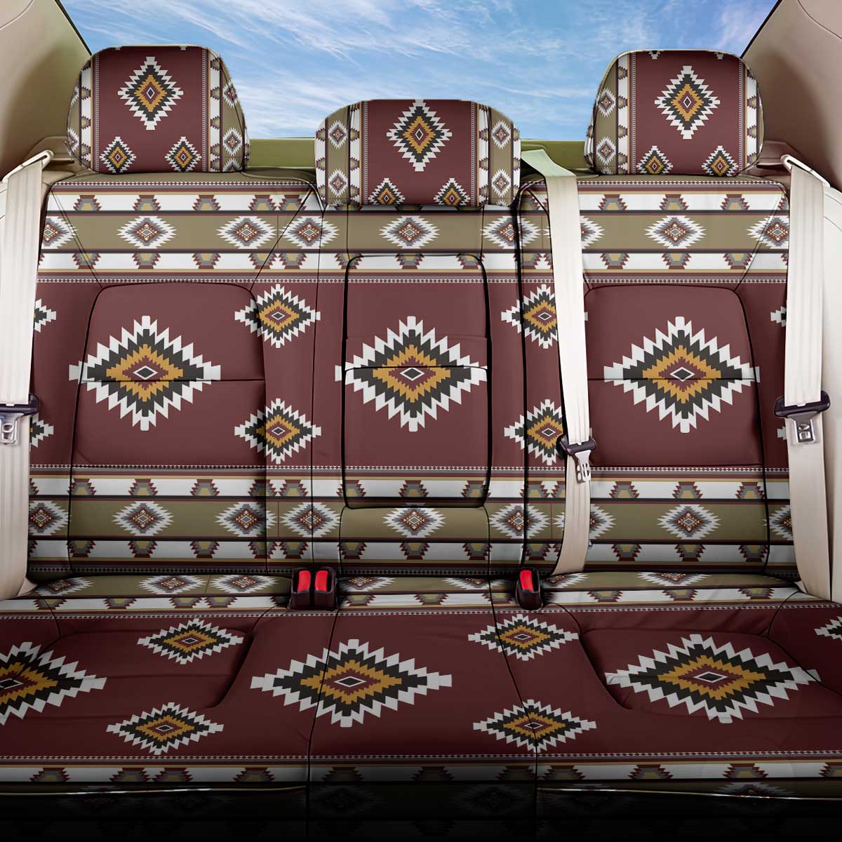 Native American Navajo Back Car Seat Cover Tribal Pattern