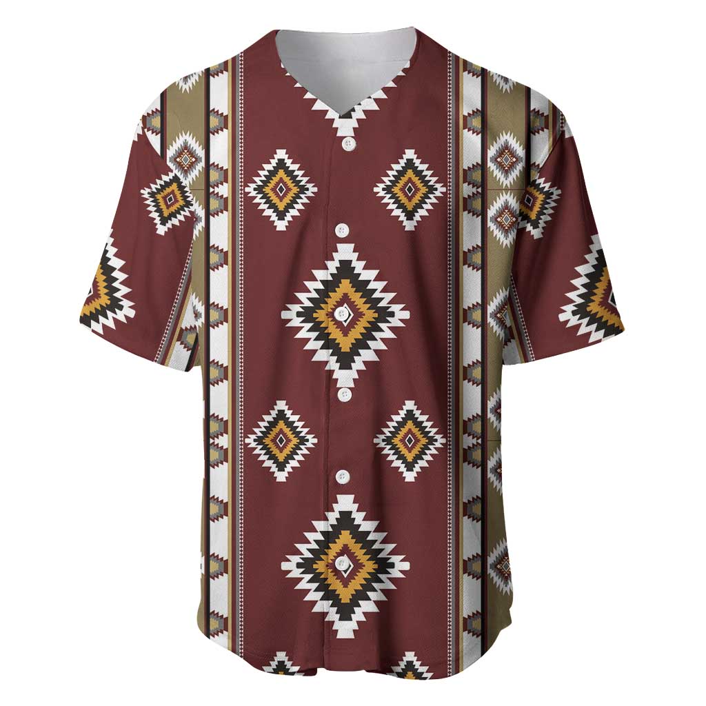 Native American Navajo Baseball Jersey Tribal Pattern
