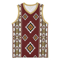 Native American Navajo Basketball Jersey Tribal Pattern