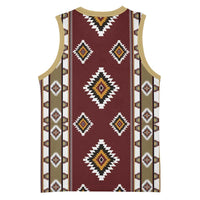Native American Navajo Basketball Jersey Tribal Pattern