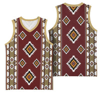 Native American Navajo Basketball Jersey Tribal Pattern