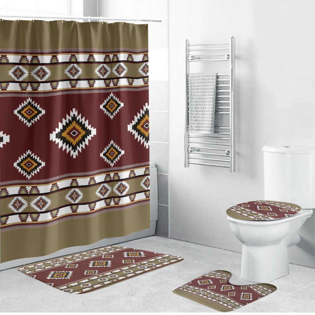 Native American Navajo Bathroom Set Tribal Pattern