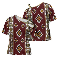 Native American Navajo Cross Shoulder Shirt Tribal Pattern