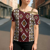 Native American Navajo Cross Shoulder Shirt Tribal Pattern