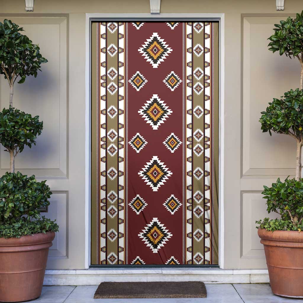 Native American Navajo Door Cover Tribal Pattern