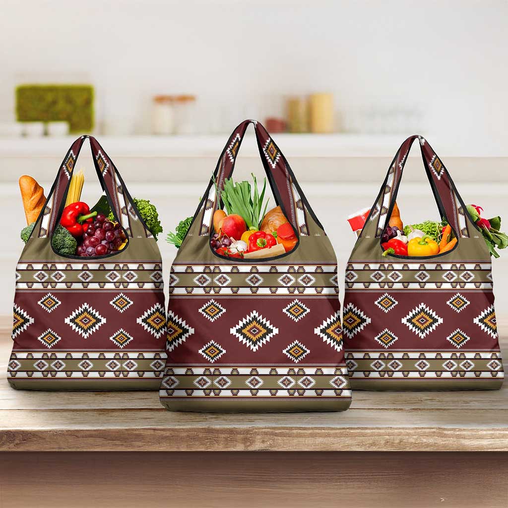 Native American Navajo Grocery Bag Tribal Pattern