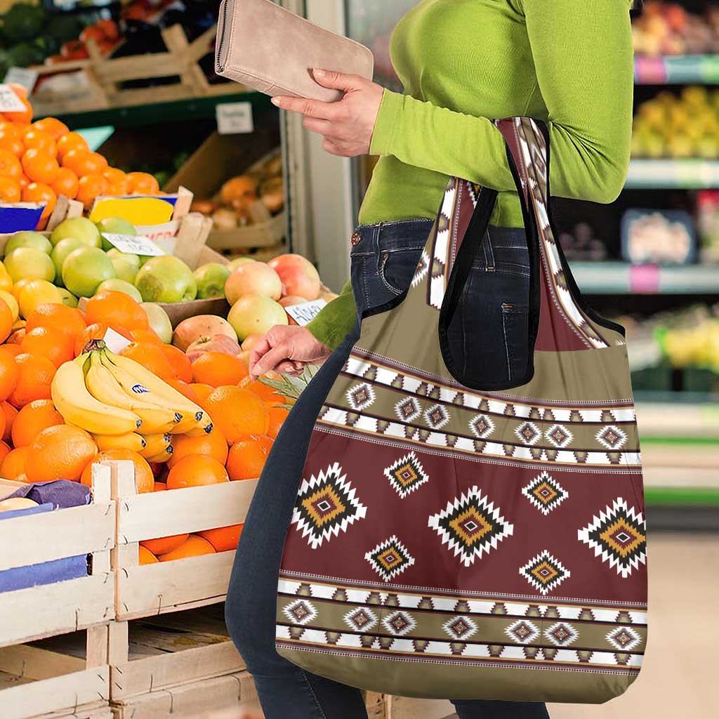 Native American Navajo Grocery Bag Tribal Pattern