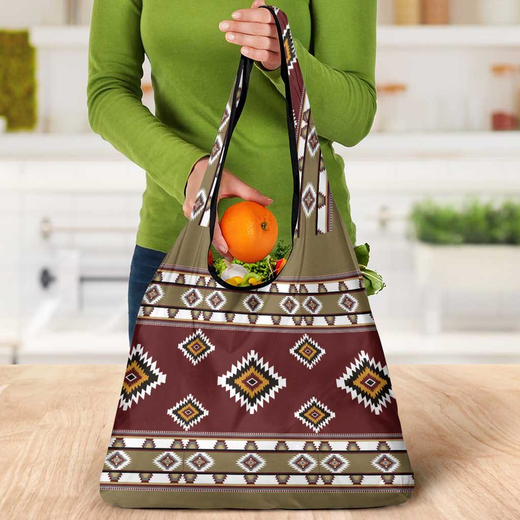 Native American Navajo Grocery Bag Tribal Pattern