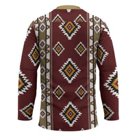 Native American Navajo Hockey Jersey Tribal Pattern