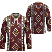 Native American Navajo Hockey Jersey Tribal Pattern