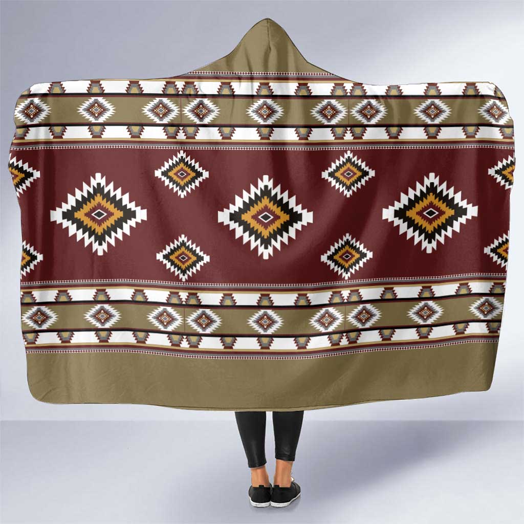 Native American Navajo Hooded Blanket Tribal Pattern