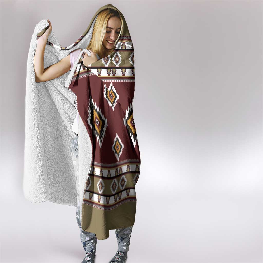 Native American Navajo Hooded Blanket Tribal Pattern