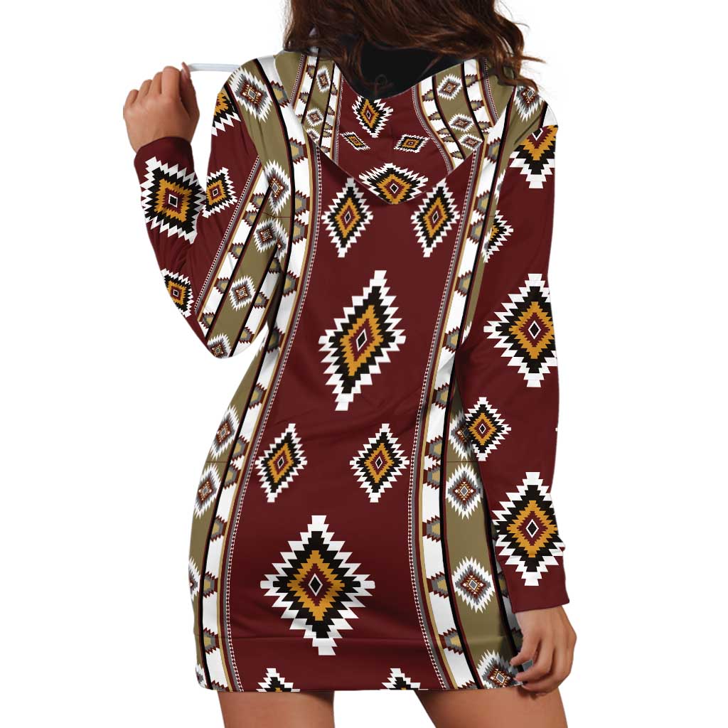 Native American Navajo Hoodie Dress Tribal Pattern