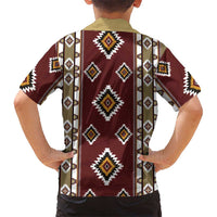 Native American Navajo Kid Hawaiian Shirt Tribal Pattern