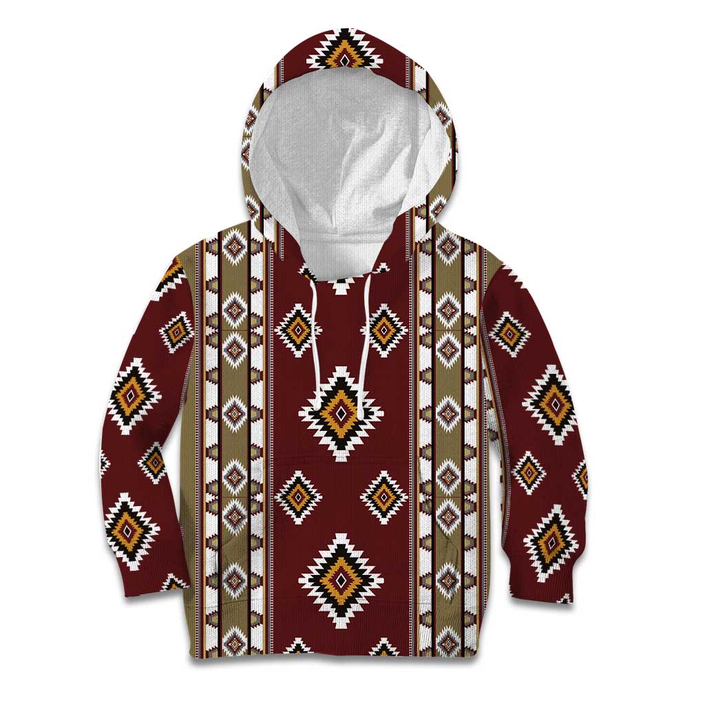 Native American Navajo Kid Hoodie Tribal Pattern