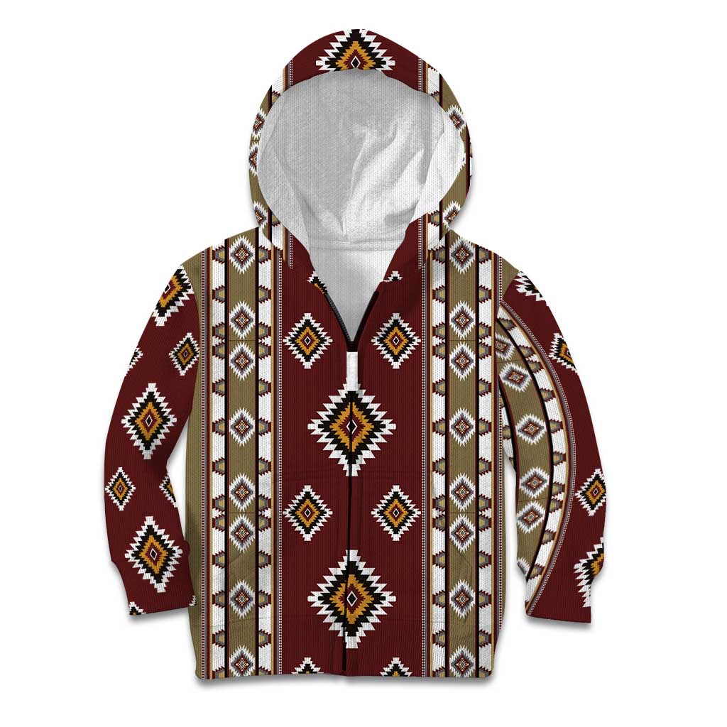 Native American Navajo Kid Hoodie Tribal Pattern