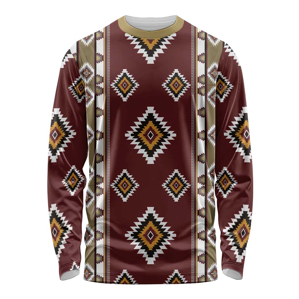 Native American Navajo Long Sleeve Shirt Tribal Pattern