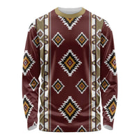 Native American Navajo Long Sleeve Shirt Tribal Pattern