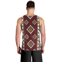 Native American Navajo Men Tank Top Tribal Pattern