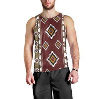 Native American Navajo Men Tank Top Tribal Pattern