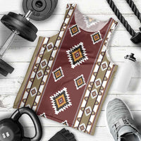 Native American Navajo Men Tank Top Tribal Pattern
