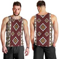 Native American Navajo Men Tank Top Tribal Pattern