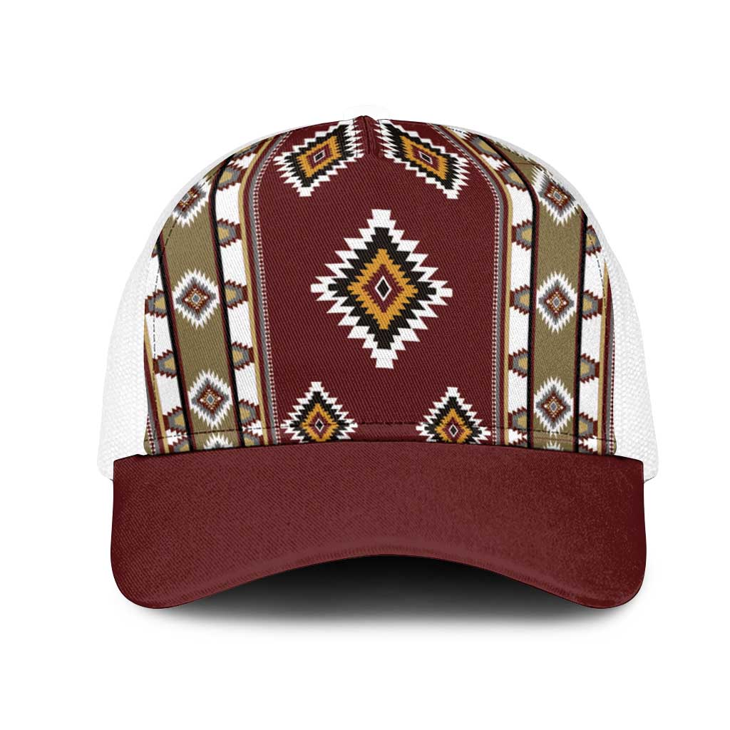 Native American Navajo Mesh Trucker Cap Tribal Pattern