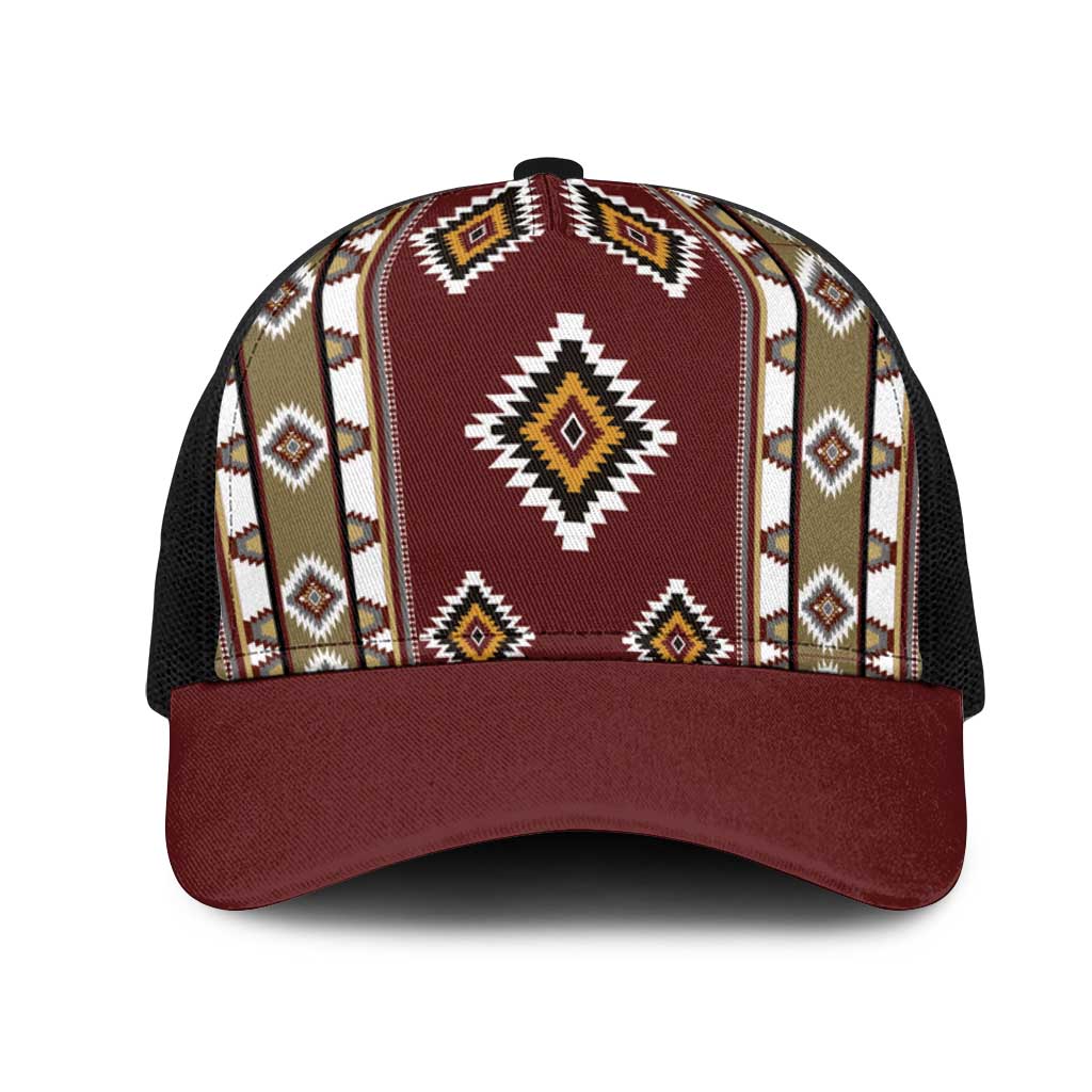 Native American Navajo Mesh Trucker Cap Tribal Pattern
